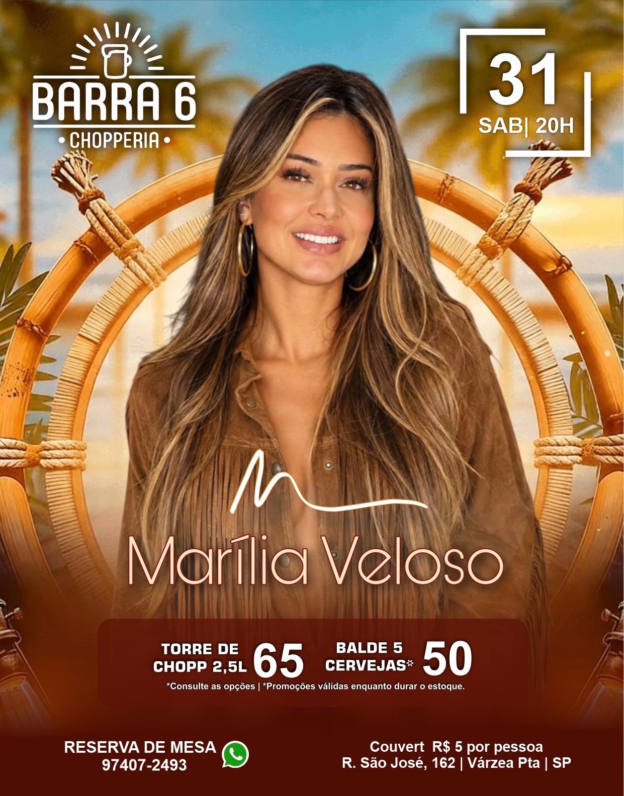 Marília Veloso na Barra 6 Chopperia