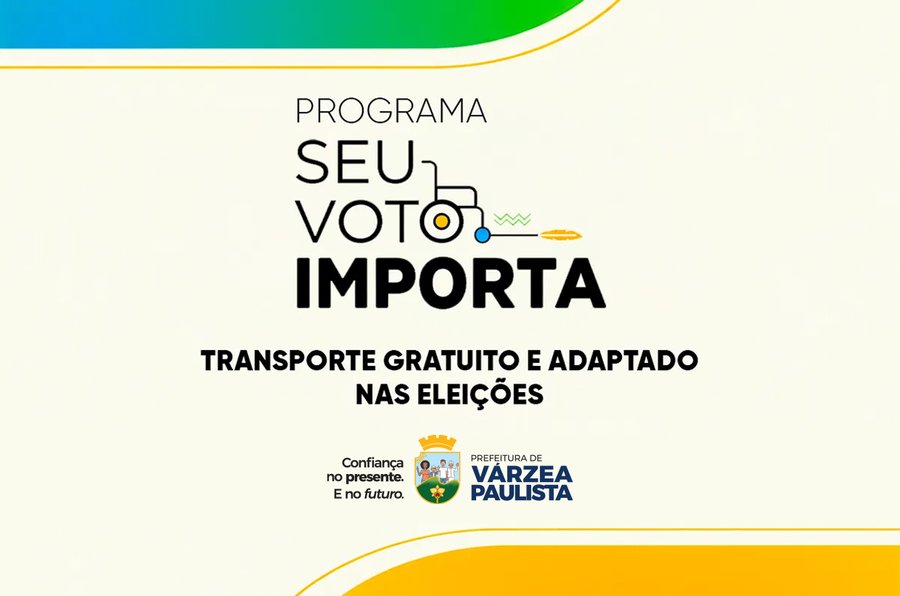 Eleitores de Várzea Paulista podem solicitar transporte gratuito para votar até 16 de outubro