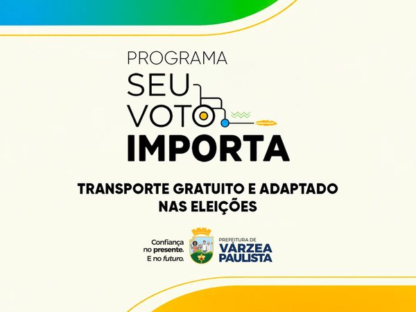 Eleitores de Várzea Paulista podem solicitar transporte gratuito para votar até 16 de outubro