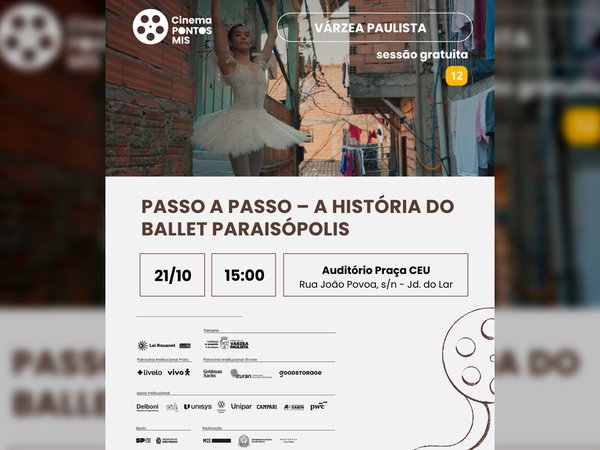 Cinema Ponto MIS apresenta documentário sobre o Ballet Paraisópolis